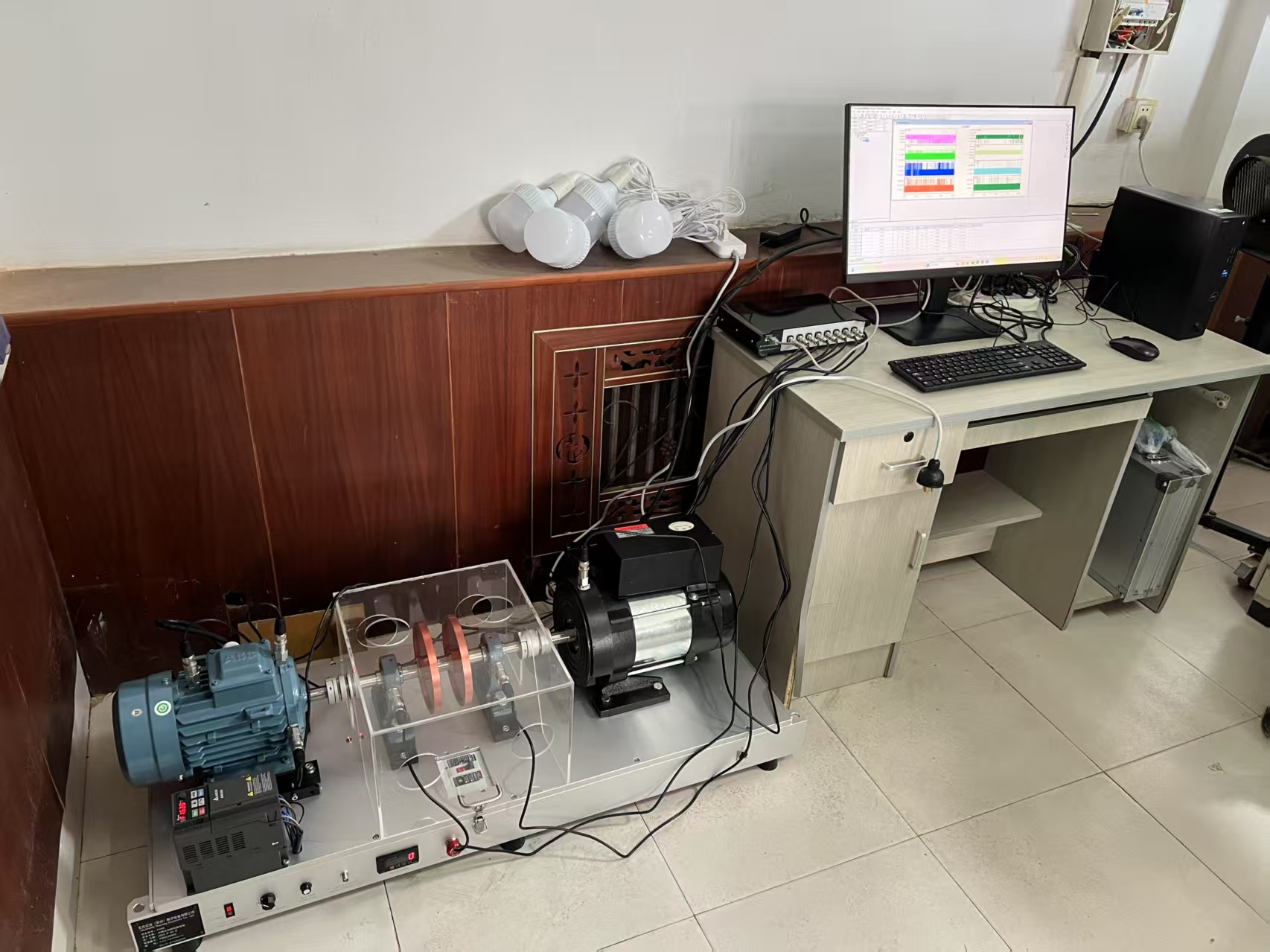 Banco de prueba de simulación de falla del generador PT680